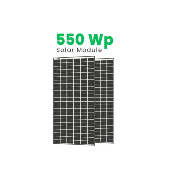 Kumar Solar Mono PERC Half-Cut Shark 550 Wp Bifacial, 144 Solar Cells PV Module (Pack of 2)