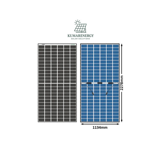 Kumar Solar Mono PERC Half-Cut Shark 550 Wp Bifacial, 144 Solar Cells PV Module (Pack of 2) - Image 2