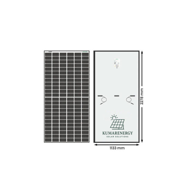Kumar Solar Mono PERC Half-Cut Shark 550 Wp, 144 Solar Cells PV Module (Pack of 2) - Image 2