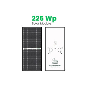 Kumar Solar Mono PERC, Half-Cut 225 Wp, 12 V Solar Panel for Inverter Battery Charging