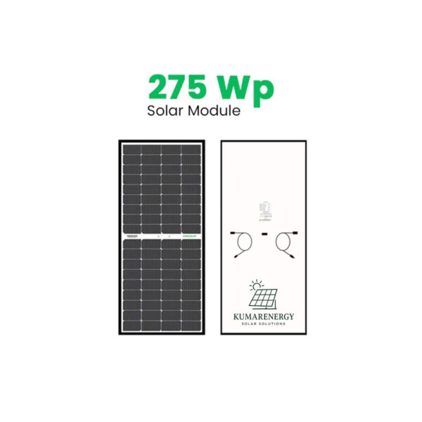 Kumar Solar Mono PERC, Half Cut 275 Wp, 12 V Solar Panel for Inverter Battery Charging