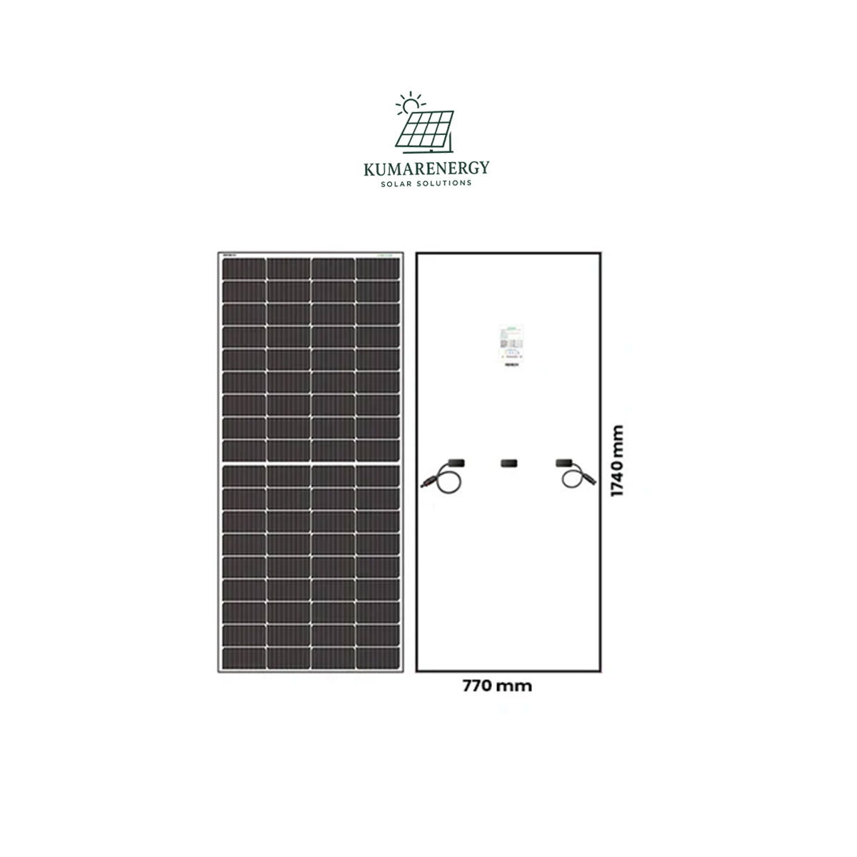 Kumar Solar Mono PERC, Half Cut 275 Wp, 12 V Solar Panel for Inverter Battery Charging - Image 2
