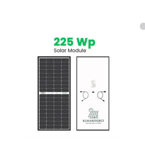 Kumar Solar Mono PERC, Half-Cut 225 Wp, 12 V Solar Panel for Inverter Battery Charging